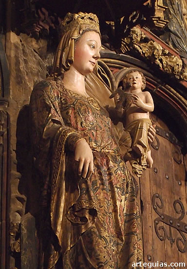 Virgen g&oacute;tica en Santa Mar&iacute;a de los Reyes, Laguardia