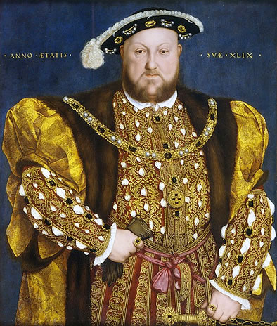 Retrato de Enrique VIII que se proclam&oacute; jefe de la Iglesia Anglicana