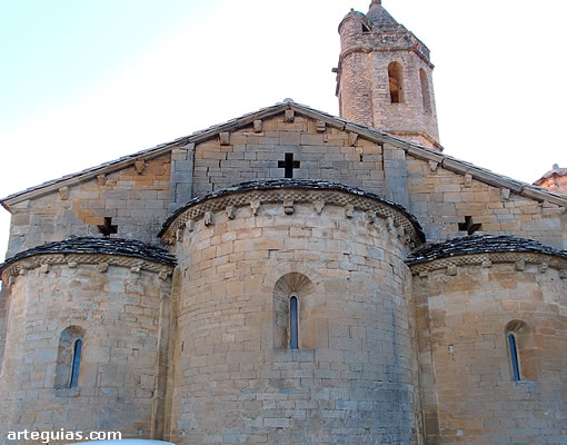 Iglesia románica de Luzas, en el sureste de La Ribagorza