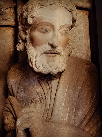 Escultura del P&oacute;rtico de la Gloria