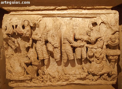 Frontal de altar con el asesinato de Santo Tom&aacute;s Becket