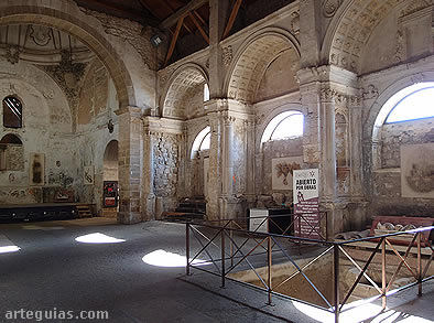 Interior de la iglesia de San Lorenzo en su estado a finales de 2016