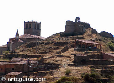 Iglesia de Santa Mar&iacute;a de la Estrella y castillo de Enciso