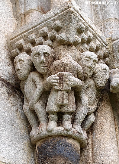 Capitel de la puerta. San Pedro de Ansemil