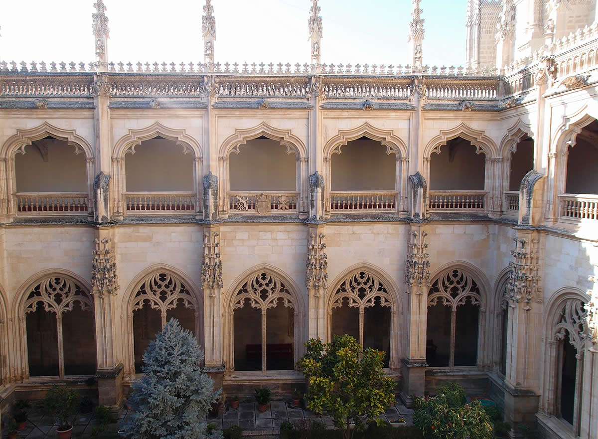 Arquerías de los dos pisos del clautro