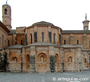 Exterior de la Cabecera del Monasterio de Fitero. Primera fundaci&oacute;n del C&iacute;ster en Espa&ntilde;a