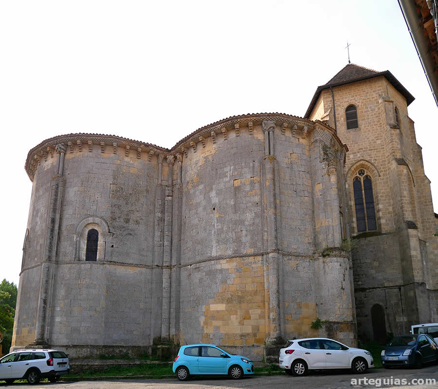 Iglesia de Saint-Macaire vista desde el nordeste