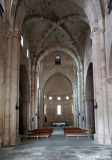 Interior de la iglesia del Monasterio de Irache