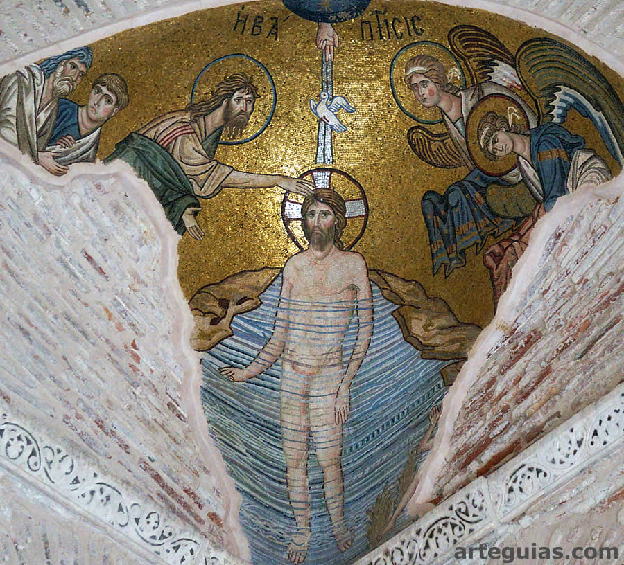 Moaico del Baustismo de Jesús