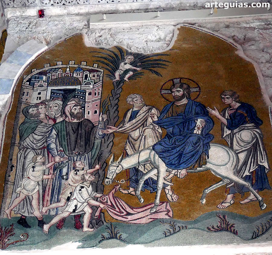 Mosaico de la Entrada de Cristo en Jerusalén