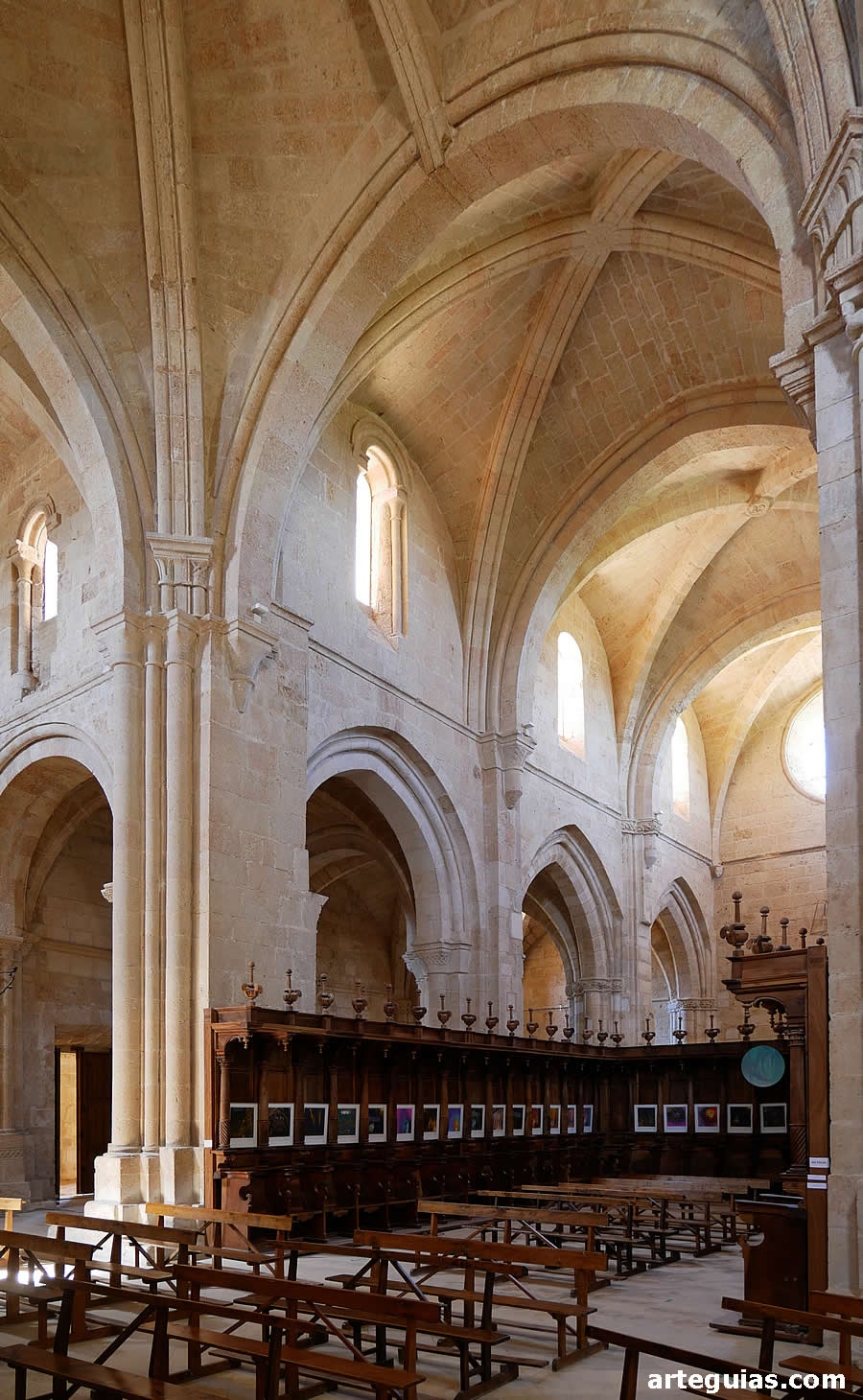 Precioso aspecto del interior de la iglesia del Monasterio de Sandoval