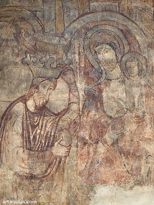 Escena de la Adoración de los Reyes Magos