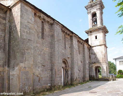Santa María de Ferreira de Pallares: muro norte de la iglesia
