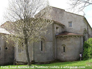 Cabecera de la iglesia del Monasterio de San Clodio (Leiro) junto a Ribadavia