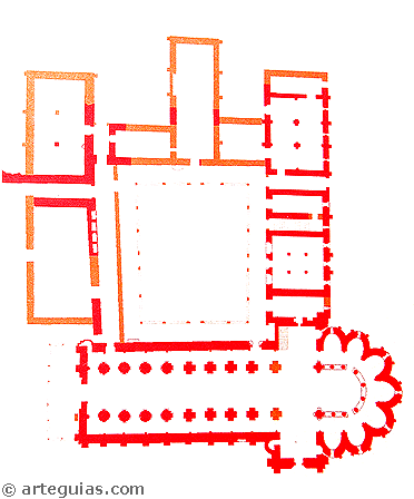 Planta del Monasterio de Moreruela