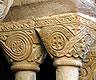 Capiteles del claustro. Monasterio de Santa María de L'Estany