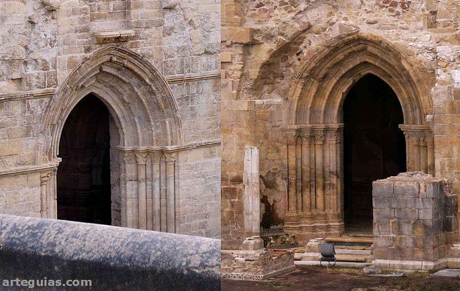 Las puertas norte y sur de la iglesia