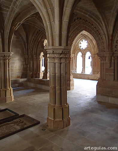 Monasterio de Rueda: interior de la sala capitular