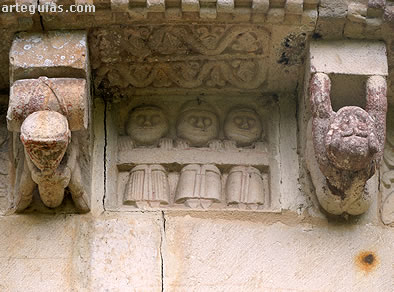 Detalle de la cornisa