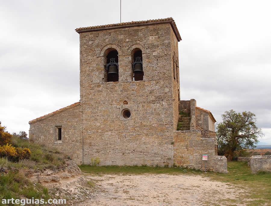 La iglesia de Abajas, Burgos desde el oste