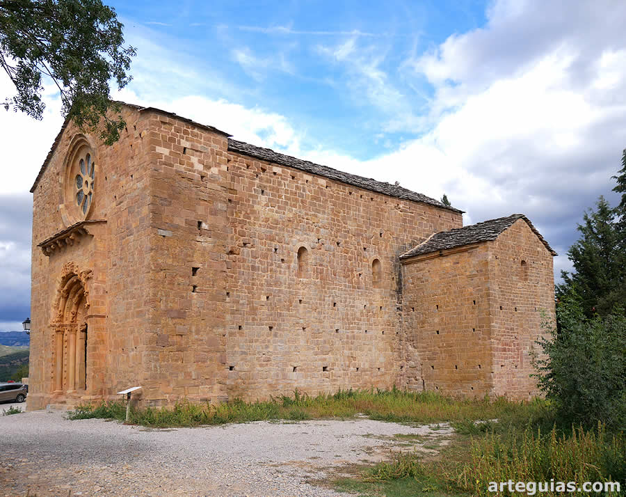 La Iglesia de Covet, Lleida  desde el suroeste