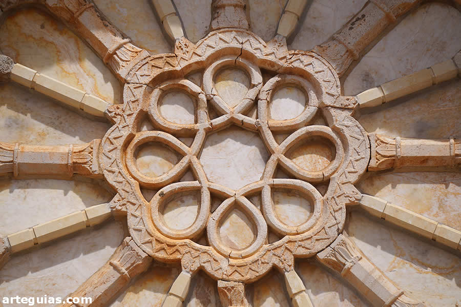 Detalle del centro del rosetón