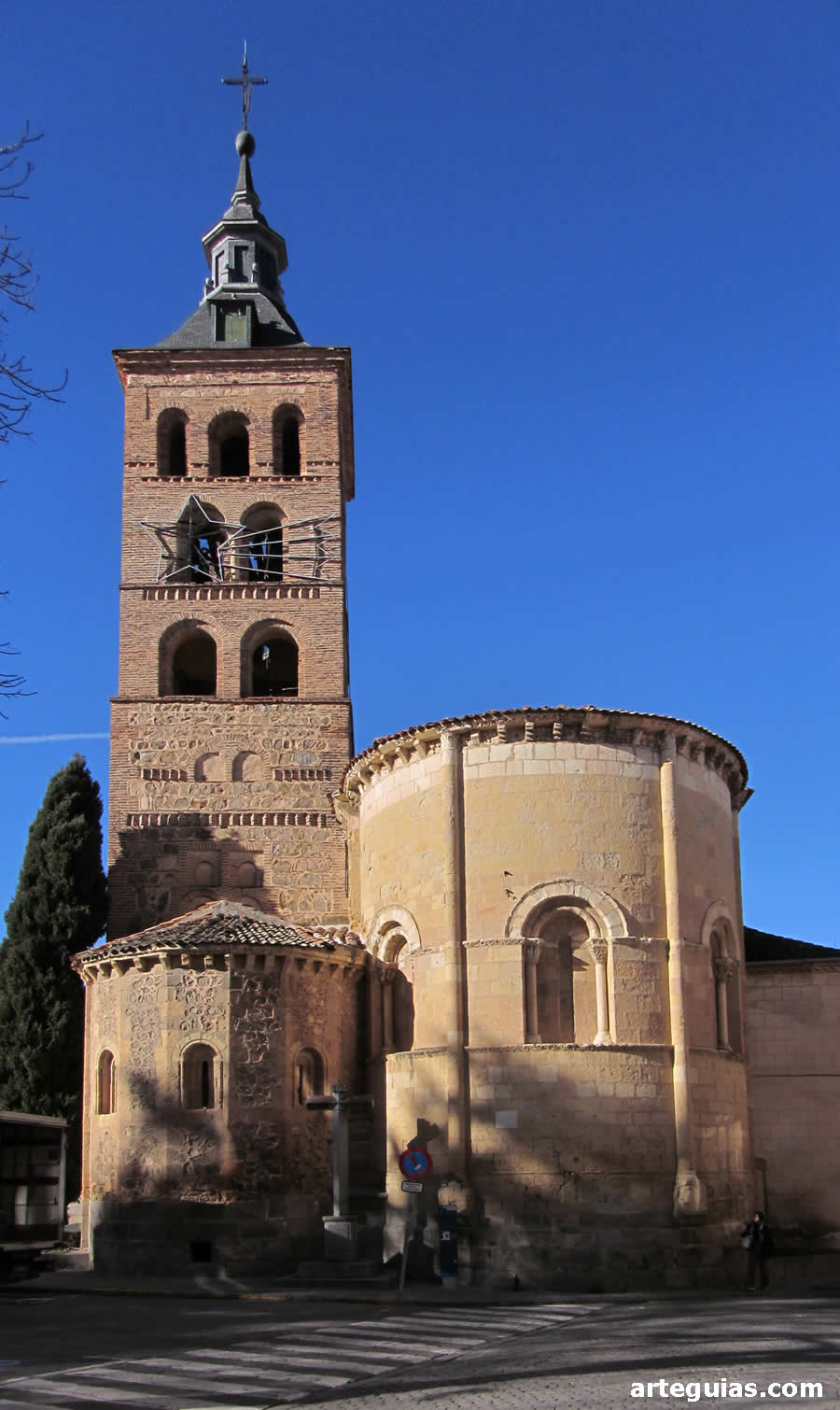 La iglesia de San Andrés, Segovia desde el este