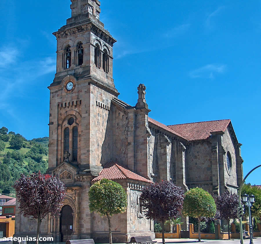 Iglesia neorrománica de San Esteban de Ciaño