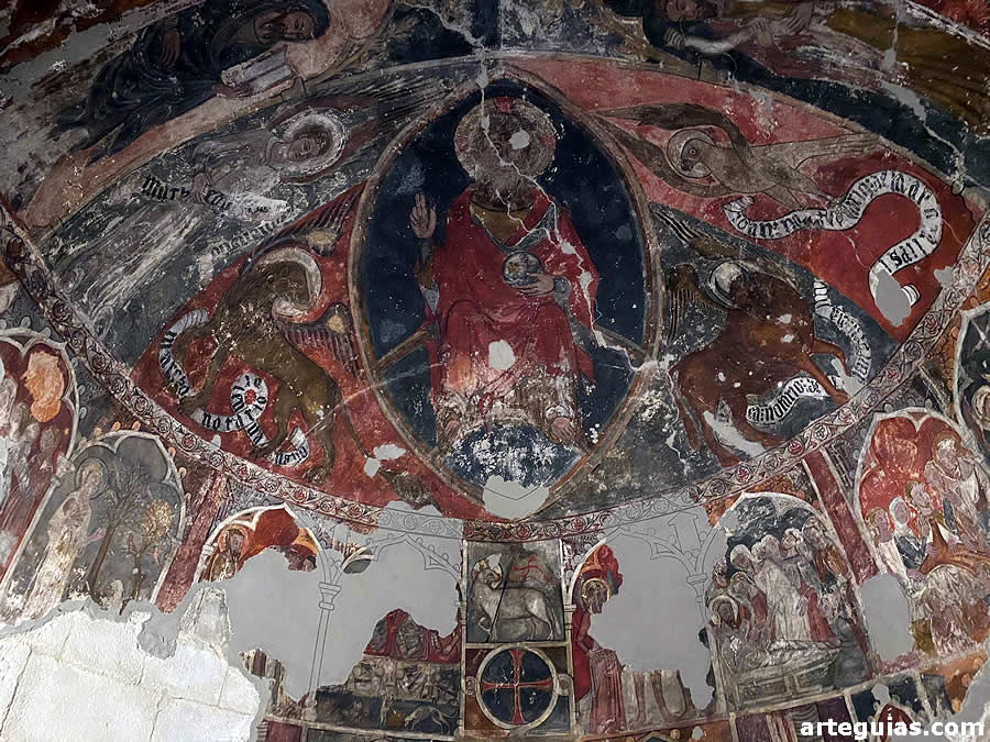 Pinturas góticas del ábside norte