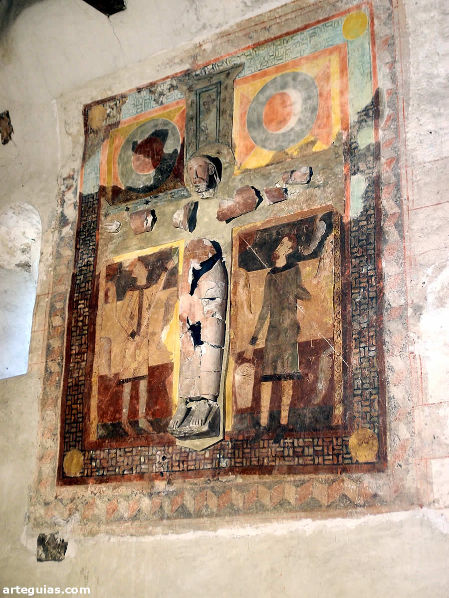 Lo m&aacute;s valioso dela Iglesia de Sant Joan de Caselles es el conjunto de pinturas y estuco de estilo rom&aacute;nico