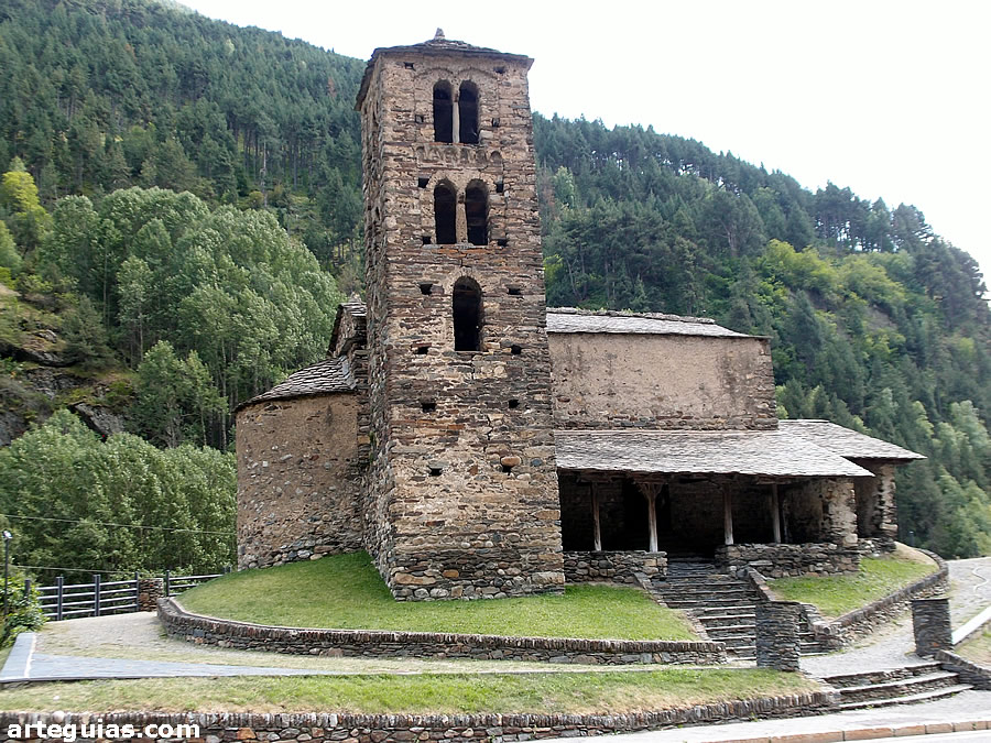 Paisaje en que se encuentra la iglesia de Sant Joan de Caselles