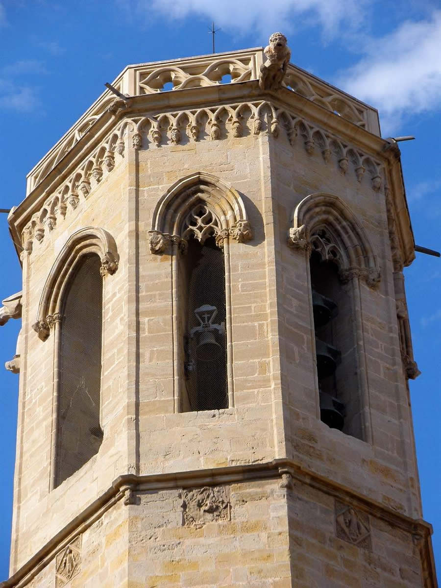 El cuerpo de campanas de la iglesia de Sant Llorenç, Lleida, es de gran hermosura