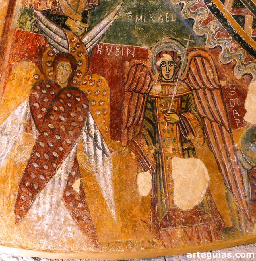 Frescos románicos en la iglesia de Sant Tomàs de Fluvià, Girona