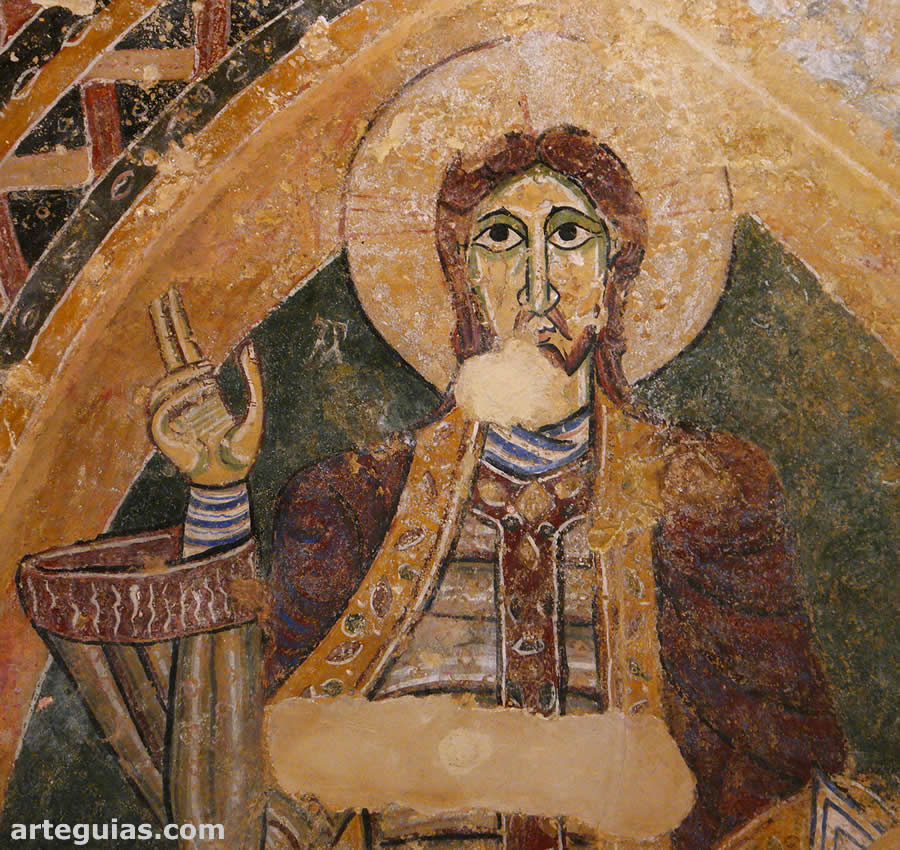 Guía de la iglesia de Sant Tomàs de Fluvià, Girona: pinturas románicas