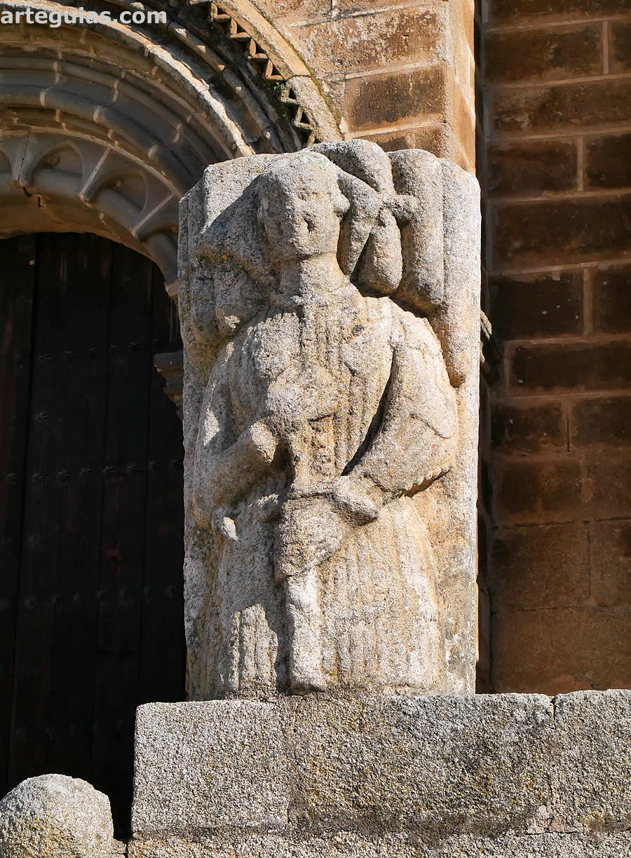 Parte de la lauda sepulcral de un maestre de la Orden de Alcántara