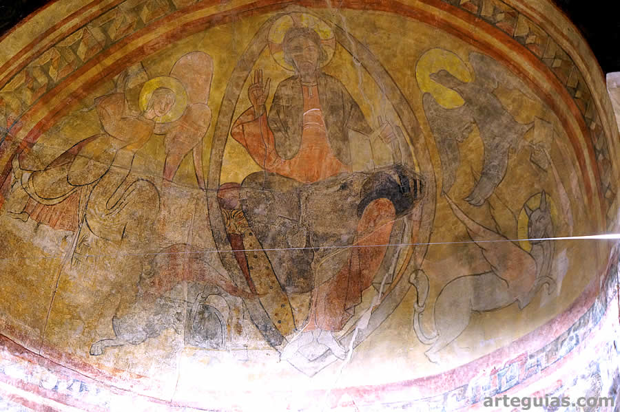 Pinturas de la bóveda del ábside principal