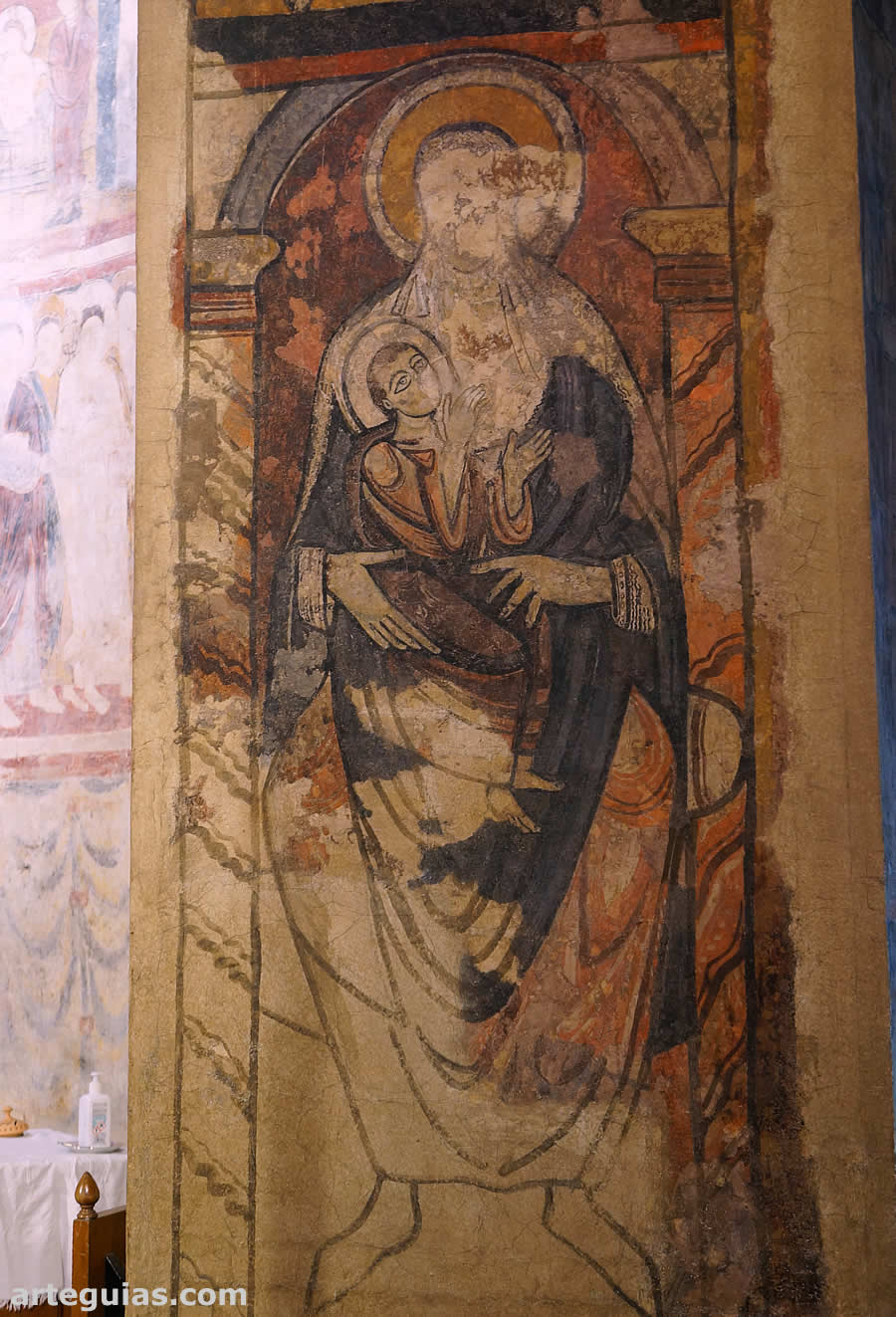 Pintura de la Virgen con el Niño