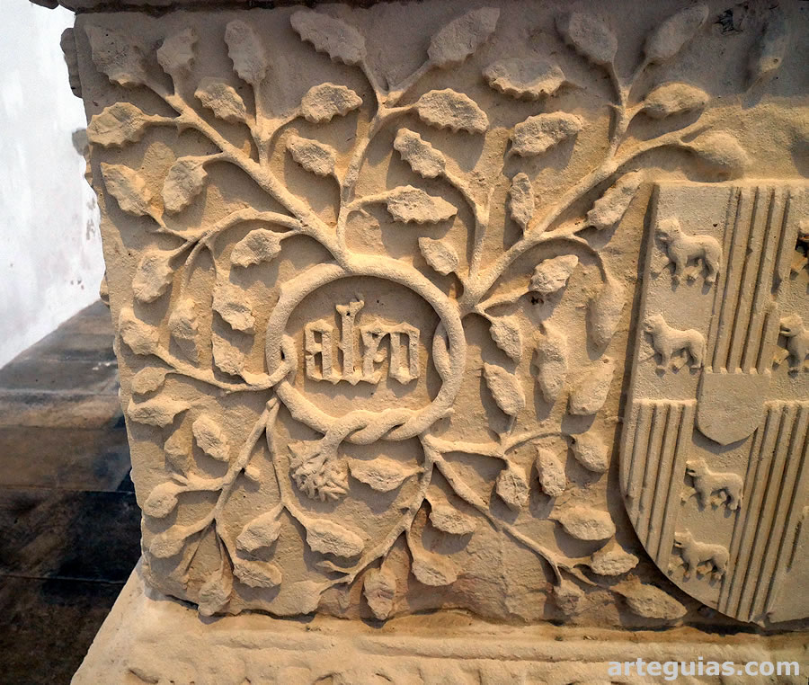 Detalle del sepulcro