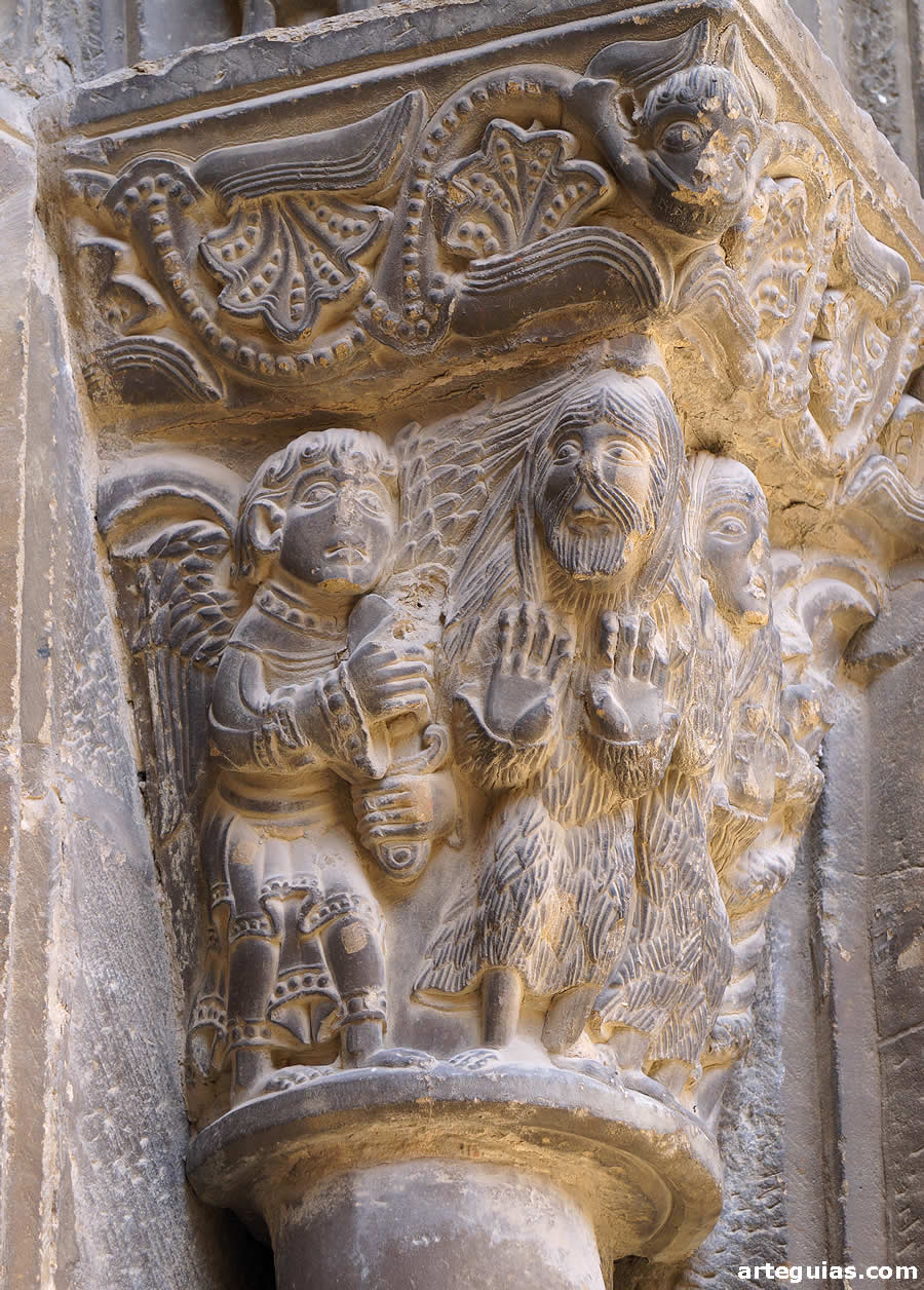 Capitel de la Expulsión en el Paraíso