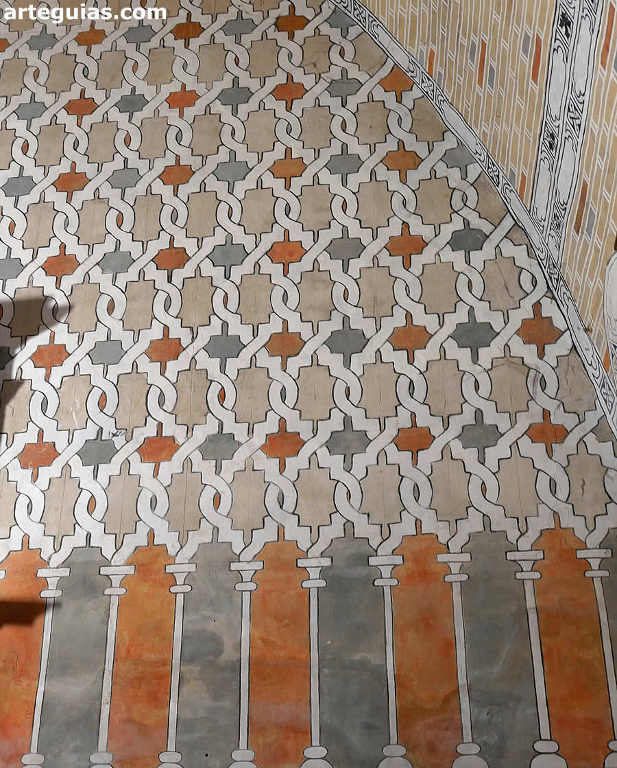 Agramilando que dibuja una red de arcos mixtilíneos formando una sebka