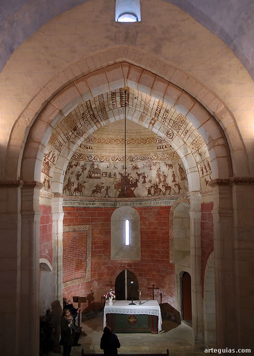 iglesia de Alaiza, Álava: interior de la cabecera