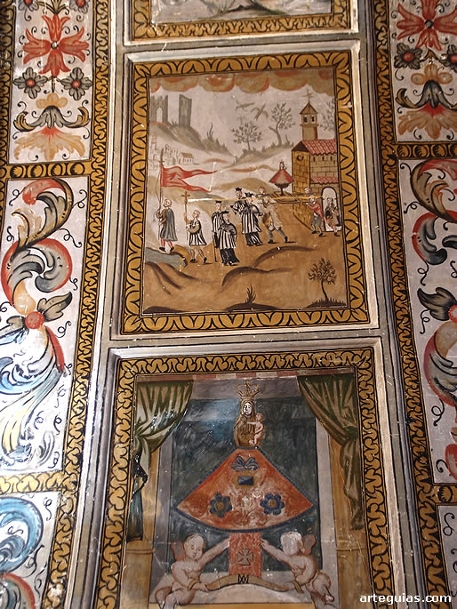 Pinturas con una representación de una procesión