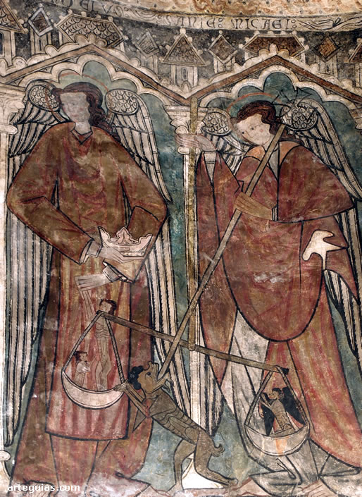 Iglesia de Gaceo: Psicostasis