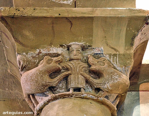 Capitel del arco triunfa. Navas de Bureba