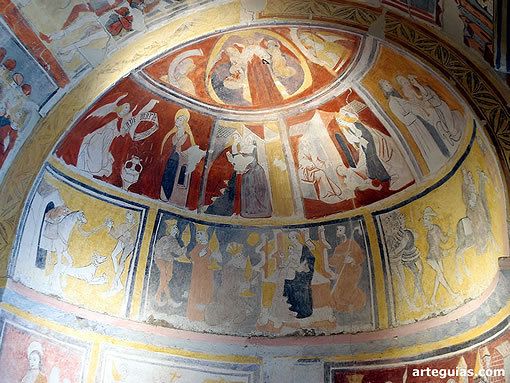 Pinturas del &aacute;bside de la iglesia de Valberzoso, Palencia