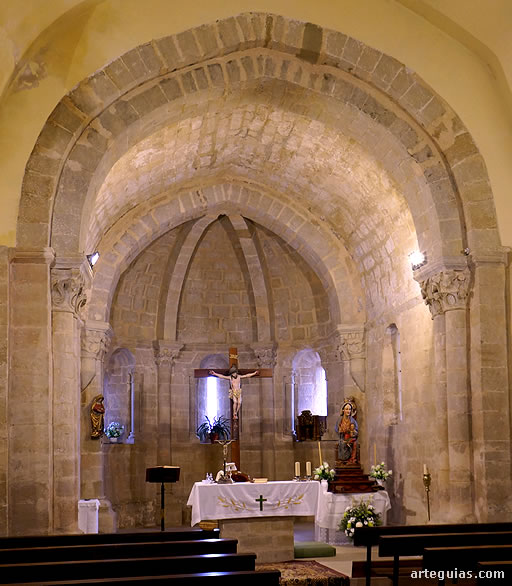 Interior del ábside. Iglesia de Villaseca, La Rioja
