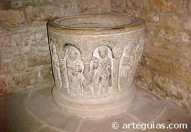Pila bautismal de San Mart&iacute;n de Unx