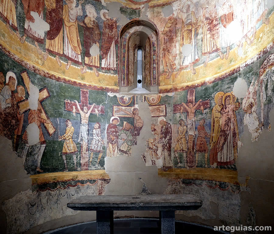 Frescos del hemiciclo absidal