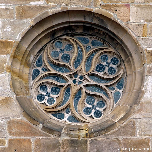 Iglesia de Santa María de Galdácano: rosetón
