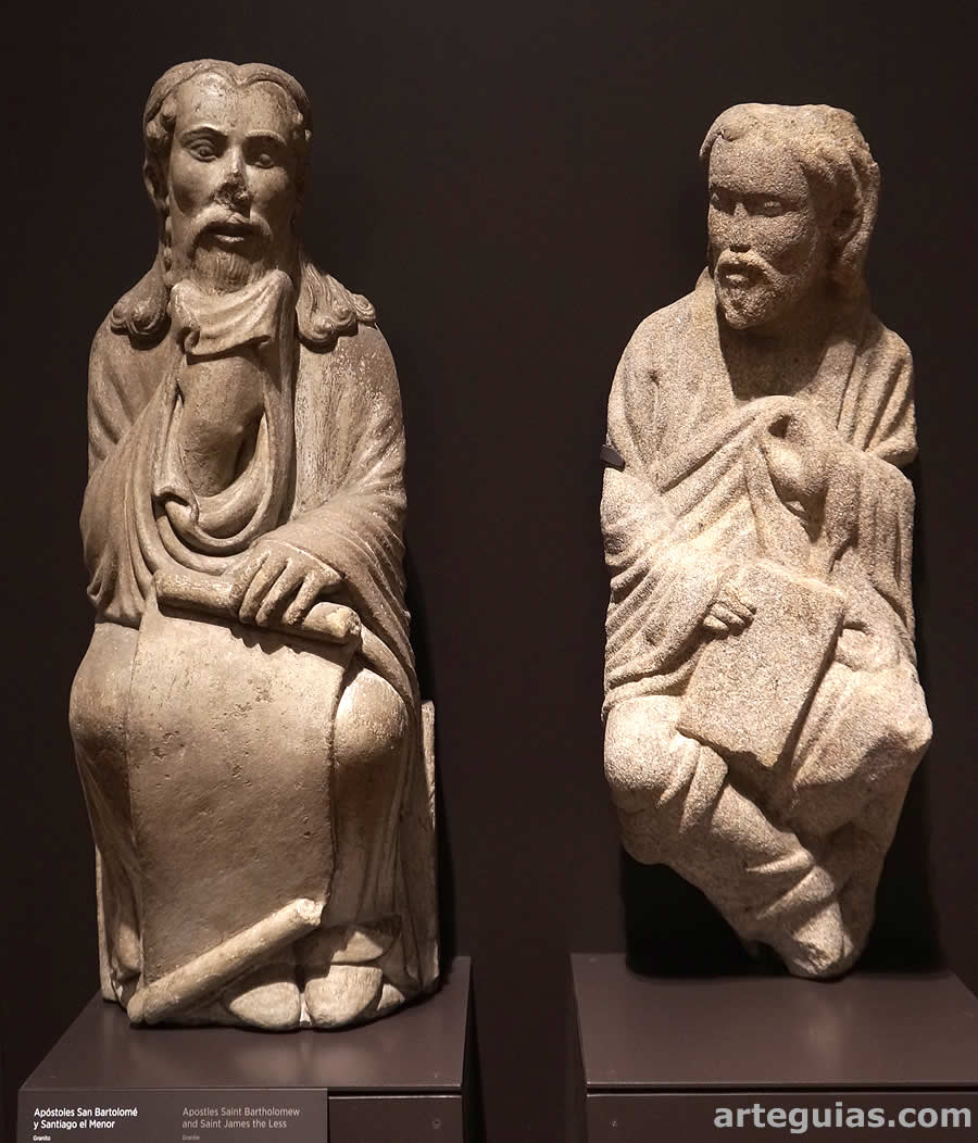 Ap&oacute;stoles del coro del Maestro Mateo de la catedral de Santiago